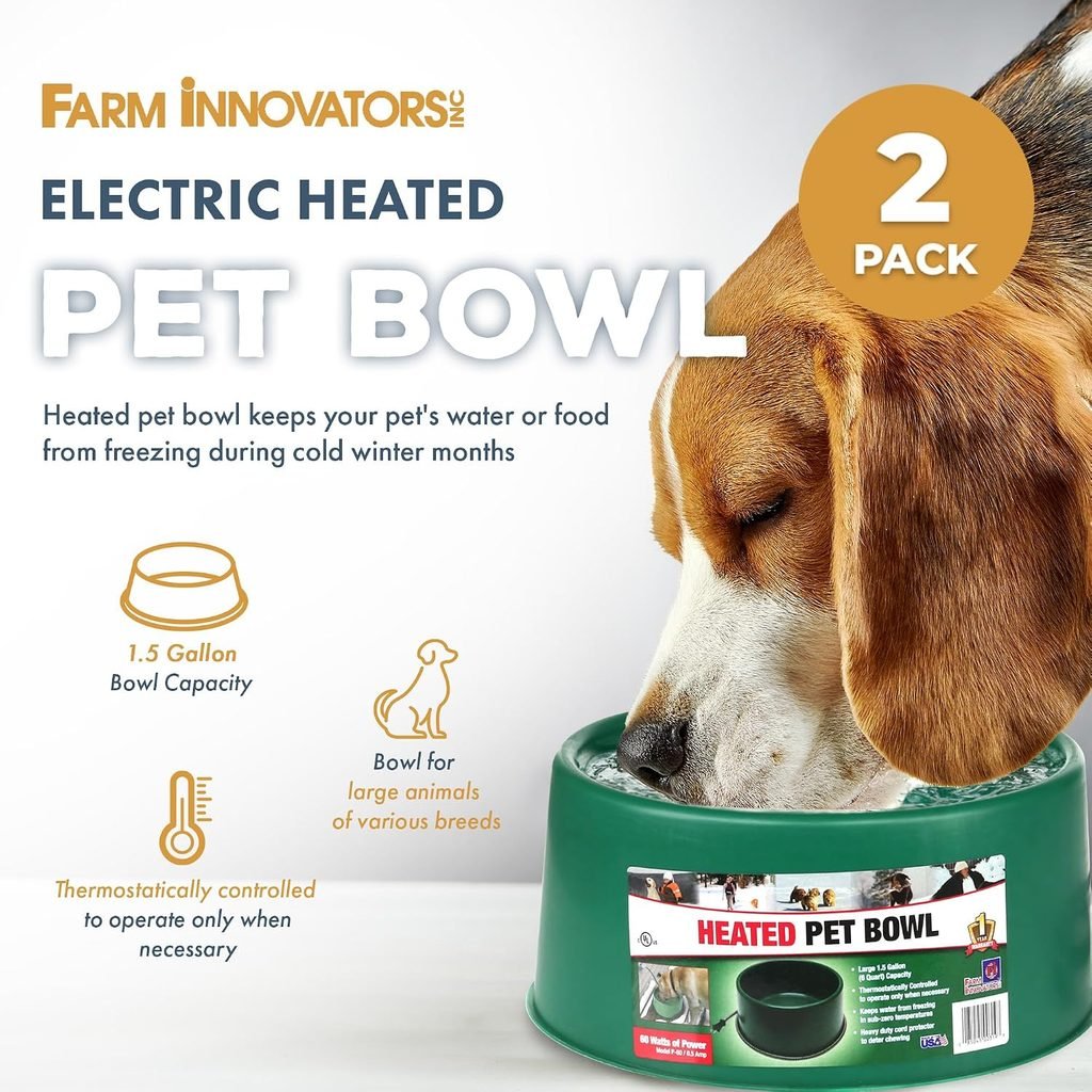Farm Innovators 1.5-Gallon Heated Pet Water Bowl for Dogs Farm Innovators 1.5-Gallon Heated Pet Water Bowl for Dogs