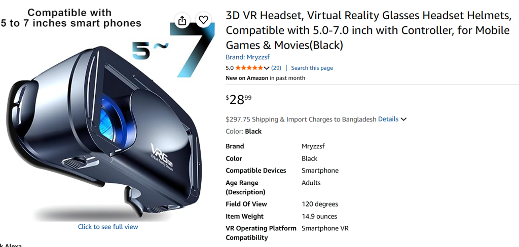 3D VR Headset 3D VR Headset