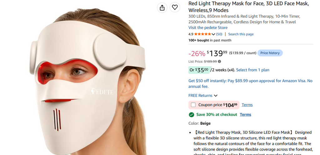 LED face mask 2026