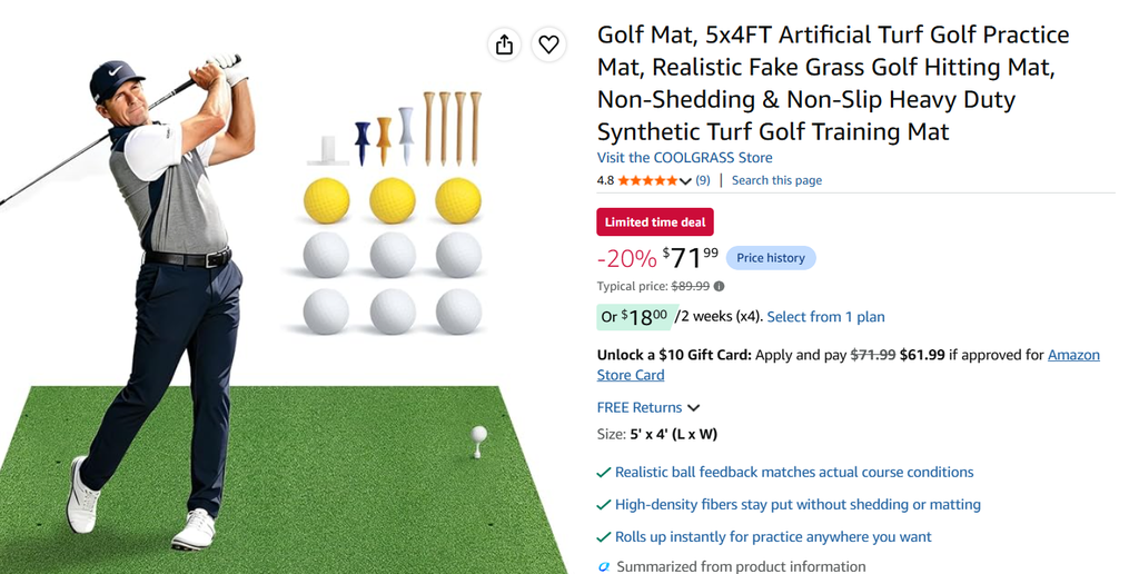 best golf mat 